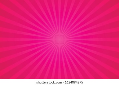 Pink Sunburst Pattern Background