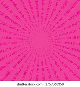 Pink Sunburst Pattern Background. Rays. Radial. Abstract Banner. Vector Illustration