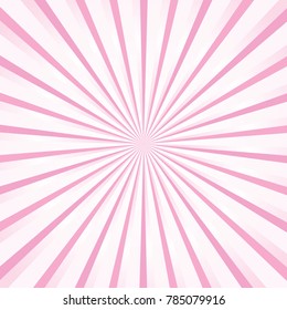 Pink sunburst vector illustration background design. Sun Rays background design concept.