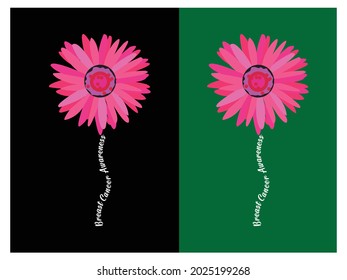 pink sunflower Breast Cancer Awareness t-shirt.Breast Cancer Awareness Svg T-shirt design.