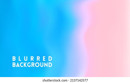 Pink sunset sea blurred background - pink and yellow background vector illustration