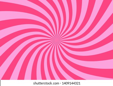 Pink sunshine colorful vector background. Abstract sunburst design wallpaper for template business social media advertising.