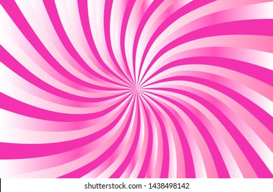 Pink sunshine colorful vector background. Abstract sunburst design wallpaper for template banner business social media advertising. cartoon backdrop. sunlight, sweet candy pop.