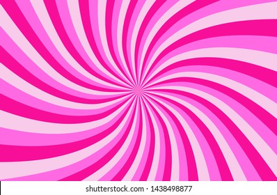 Pink sunshine colorful vector background. Abstract sunburst design wallpaper for template banner business social media advertising. cartoon backdrop. sunlight, sweet candy pop.