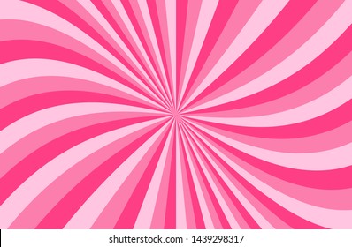 Pink sunshine colorful vector background. Abstract sunburst design wallpaper for template banner business social media advertising. cartoon backdrop. sunlight, sweet candy pop.