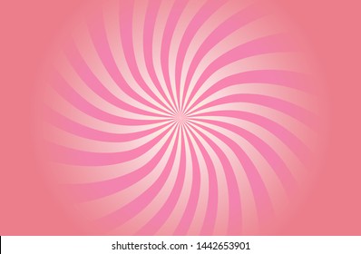 Pink sunshine colorful vector background. Abstract sunburst design wallpaper for template business social media advertising. 
