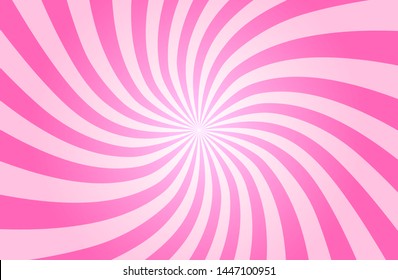 Pink sunshine colorful vector background. Abstract sunburst design wallpaper for template business social media advertising. 