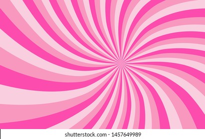 Pink sunshine colorful vector background. Abstract sunburst design wallpaper for template business social media advertising. 