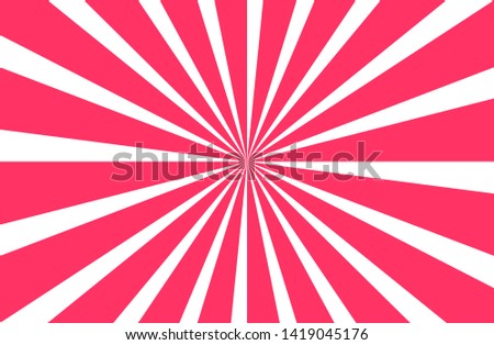 Pink sunshine colorful vector background. Abstract sunburst design wallpaper for template business social media advertising.