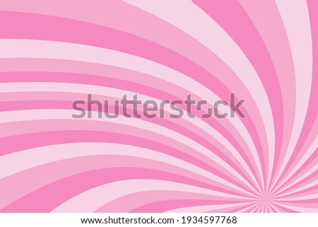 Pink sunshine colorful vector background. Abstract sunburst design wallpaper for template banner business social media advertising. cartoon backdrop. sweet candy.