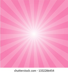 Pink Sunshine vector background. Japanese Style design for template,website,social media.