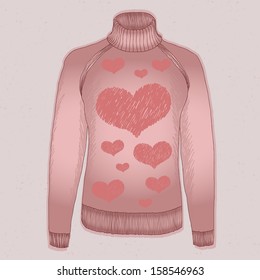 Pink sweater