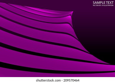 Pink swirled abstract background template - Pink abstract background design illustration
