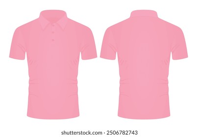 Pink   t shirt template. vector illustration