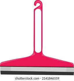 Limpiaparabrisas de tabla rosa, ilustración, vector sobre un fondo blanco.