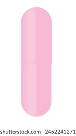 Pastillas de comprimidos rosas. Ilustración vectorial