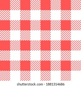 Pink tartan checkered seamless pattern background