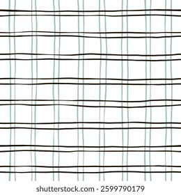 Pink tartan girly pattern, seamless plaid print, checkered cute spring paint brush strokes. Gingham texture for textile: shirts, tablecloths, clothes