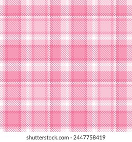 Rosa Schottenmuster nahtlos. Sweet Checker Pattern für Hemddruck, Kleidung, Kleider, Tischdecken, Decken, Bettwäsche, Papier, Steppdecke, Stoff und andere textile Produkte.
