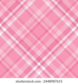 Pink Tartan Pattern Seamless. Sweet Checker Pattern for Shirt Printing, clothes, Dresses, Tablecloths, Blankets, Bedding, Paper, quilt, fabric and Other Textile Products.