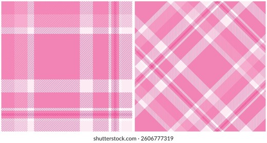 Pink Tartan Pattern Seamless. Sweet Checker Pattern for Shirt Printing,clothes, Dresses, Tablecloths, Blankets, Bedding, Paper,quilt,fabric and Other Textile Products.