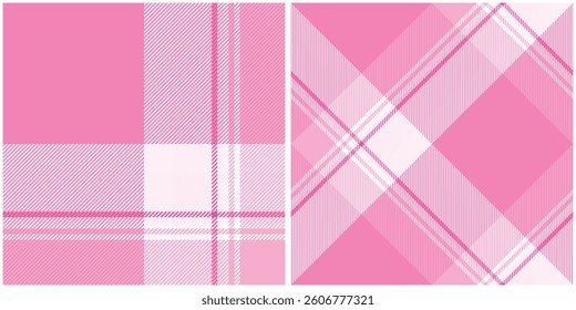 Pink Tartan Pattern Seamless. Sweet Checker Pattern for Shirt Printing,clothes, Dresses, Tablecloths, Blankets, Bedding, Paper,quilt,fabric and Other Textile Products.