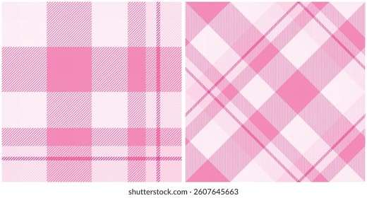 Pink Tartan Pattern Seamless. Sweet Checker Pattern for Shirt Printing,clothes, Dresses, Tablecloths, Blankets, Bedding, Paper,quilt,fabric and Other Textile Products.