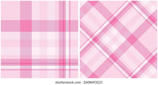 Pink Tartan Pattern Seamless. Sweet Checker Pattern for Shirt Printing,clothes, Dresses, Tablecloths, Blankets, Bedding, Paper,quilt,fabric and Other Textile Products.