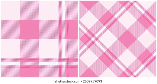 Pink Tartan Pattern Seamless. Sweet Checker Pattern for Shirt Printing,clothes, Dresses, Tablecloths, Blankets, Bedding, Paper,quilt,fabric and Other Textile Products.
