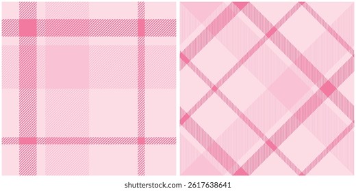 Pink Tartan Pattern Seamless. Sweet Checker Pattern for Shirt Printing,clothes, Dresses, Tablecloths, Blankets, Bedding, Paper,quilt,fabric and Other Textile Products.