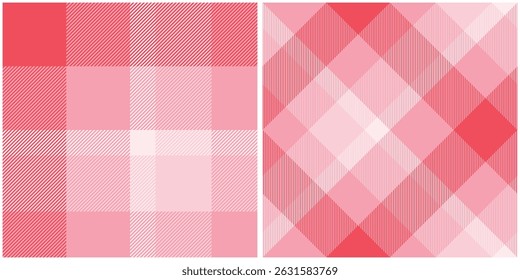 Patrón de tartán rosa sin costuras. Patrón de damas dulces para la impresión de camisas, ropa, vestidos, manteles, mantas, ropa de cama, papel, edredones, tela y otros Productos textiles.
