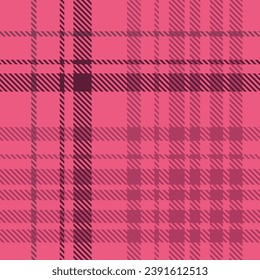 Pink Tartan Seamless Plaid Pattern For Shirt
