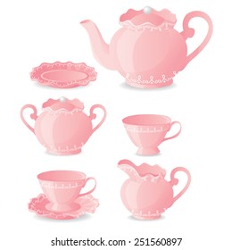 Pink Tea Set