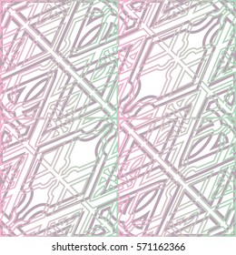 Pink & teal Trellis