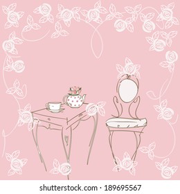 Pink tea-party