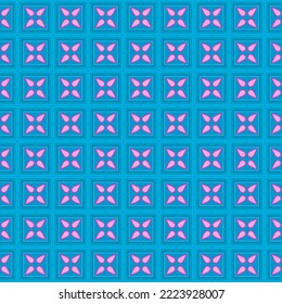 forma de amor de caída de lágrima rosa patrón transparente fondo azul