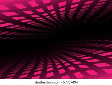Pink  techno tunnel abstract background