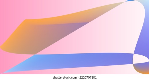 Pink Technology Fluid Dynamic Original Background. Futuristic Shape Smooth Multicolor Modern Design. Rainbow Psychedelic Modern Minimal Illustration. Digital Layers Color Neon Pastel Gradient Mesh.