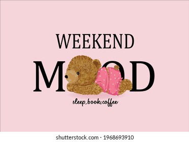 pink teddy toy bear vector design art design grll boss fahion icon instagram style blogger positive optimist motivational  weekend mood