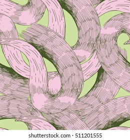 pink tentacles abstract pattern