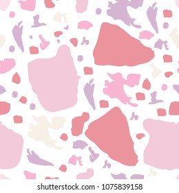 pink Terrazzo seamless pattern.