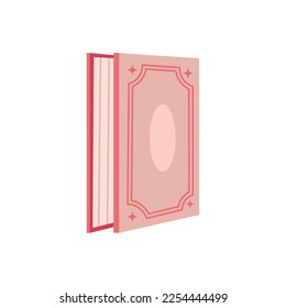 icono aislado de biblioteca de libros de texto rosa