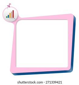 pink text box and colored graph
