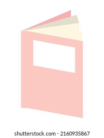 pink textbook open study icon