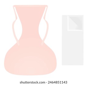 Pink textile diapers. vector illustration