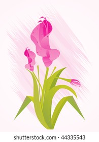 fondo de textura rosa con flor aislada