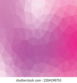Pink theme polygon geometric background.