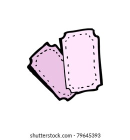 caricatura de entradas rosas