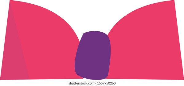 pink tie bow graphic vector