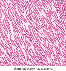 Pink tiger print skin vector illustration design.